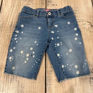 Place Blue Denim Shorts with White Spots